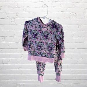 Gigi and Max // Bamboo Lavender and Purple Floral Hoodie Sweat Set